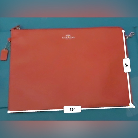 Coach Darcy Leather Metro Tech Pouch - Picture 1 of 2